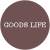 Circle with Goods Life text