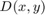 $$ D(x,y) $$