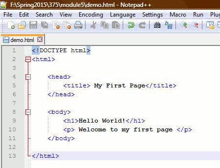 HTML code