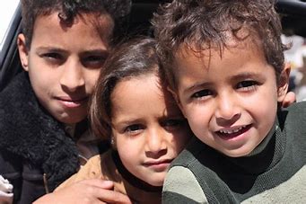 3 Yemeni Children Smiling