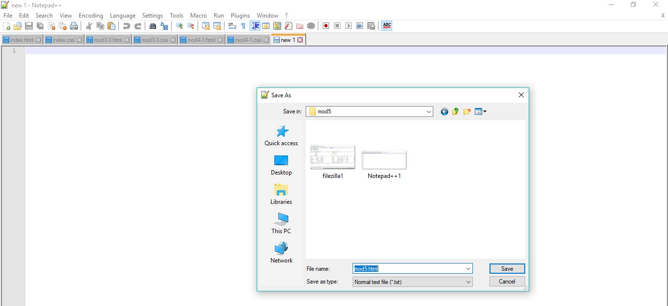 Saving HTML files