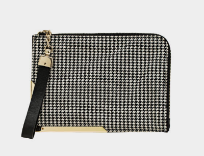 Black Wallet with Gold Detailing