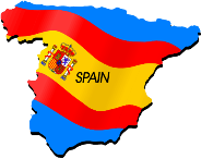 Picture of spain with flag