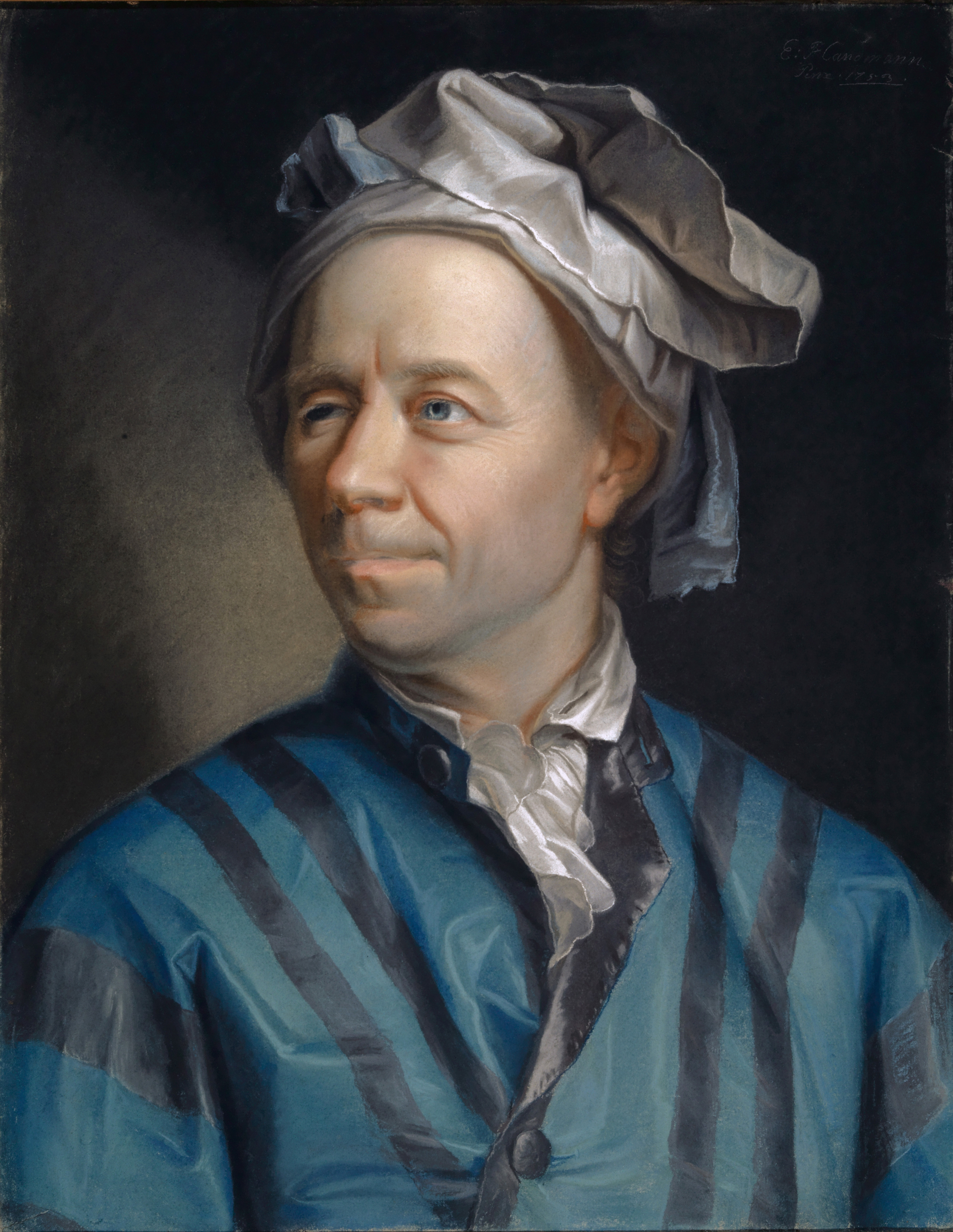 Portrait of Leonhard Euler by Jakob Emanuel Handmann, 1753 (Kunstmuseum Basel)