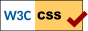 W3C CSS validation badge