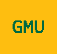 A logo for GMU I made using Paint.