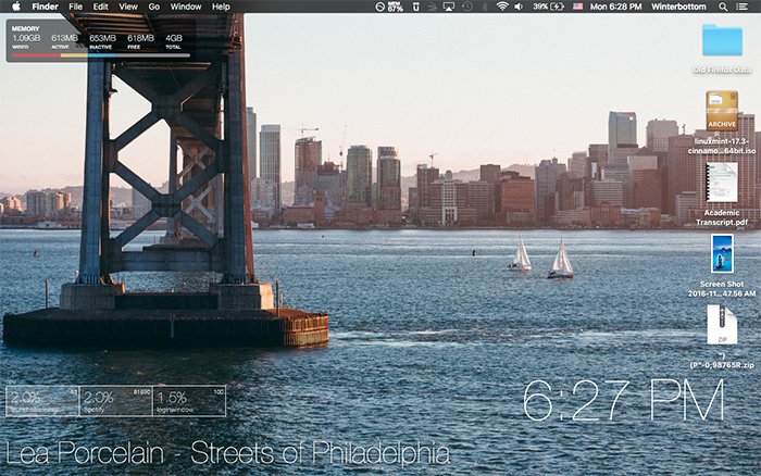 screencap of mac desktop
