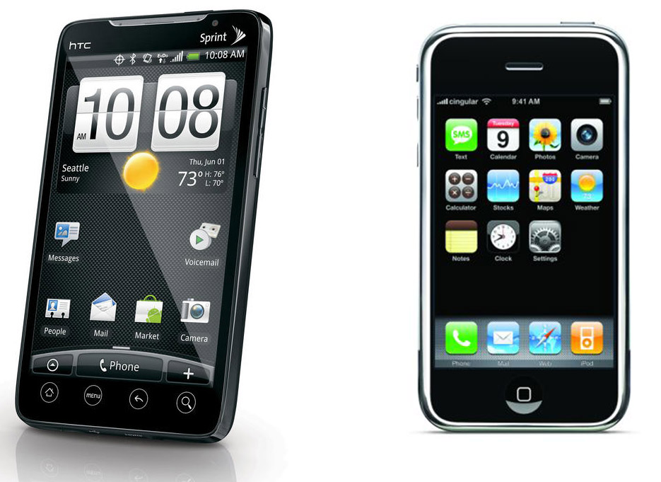 HTC Evo 4G vs. Iphone 4