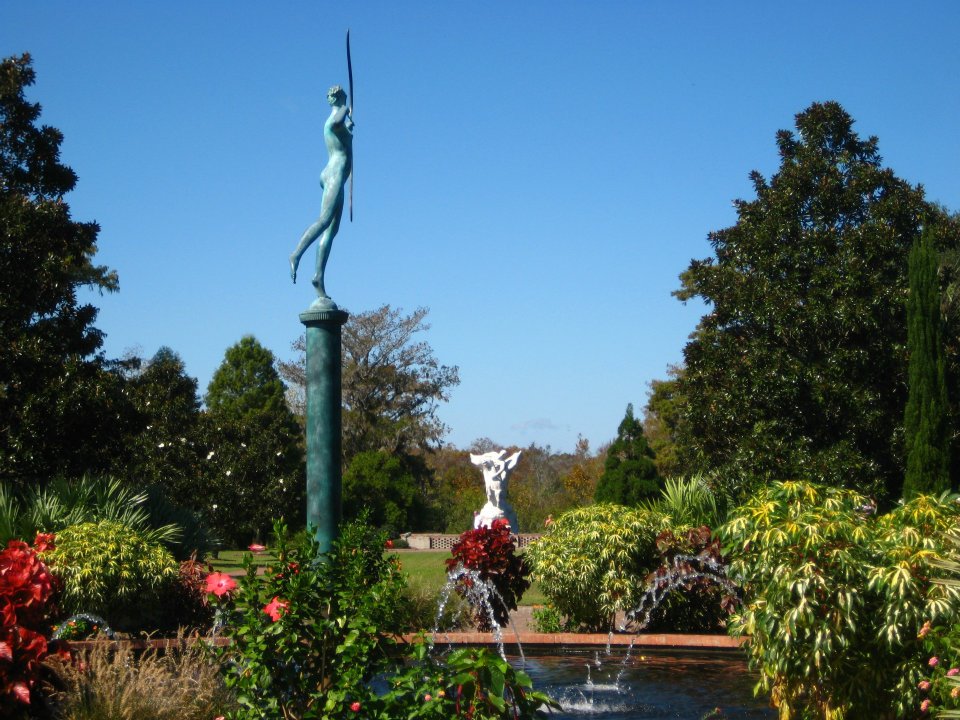 statue in garden
