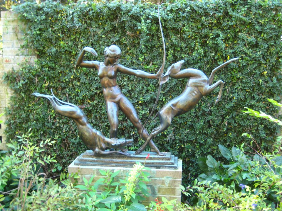 statue in garden