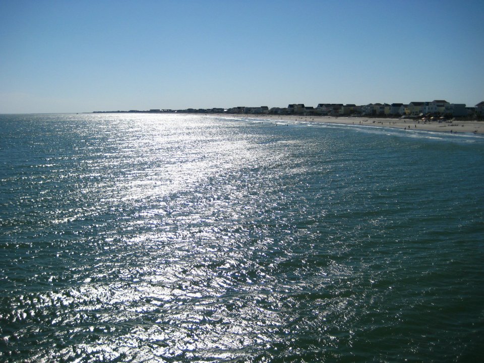 ocean and beach in Myrtle Beach, SC
